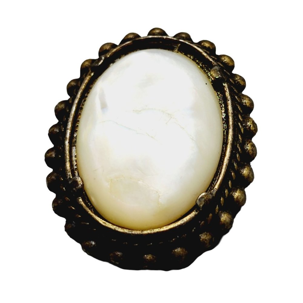 Vintage Abalone Shell Brooch or Connector (A1123)